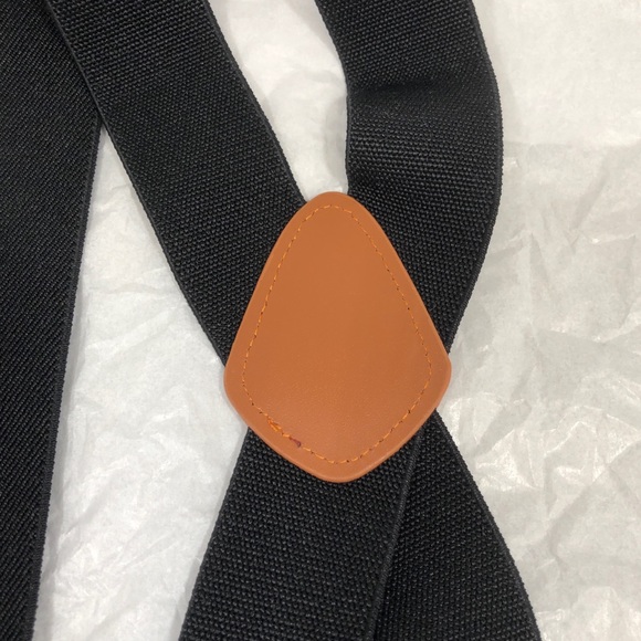 MEN’S ELASTIC / ADJUSTABLE BLACK SUSPENDERS with CLIPS - Picture 3 of 7